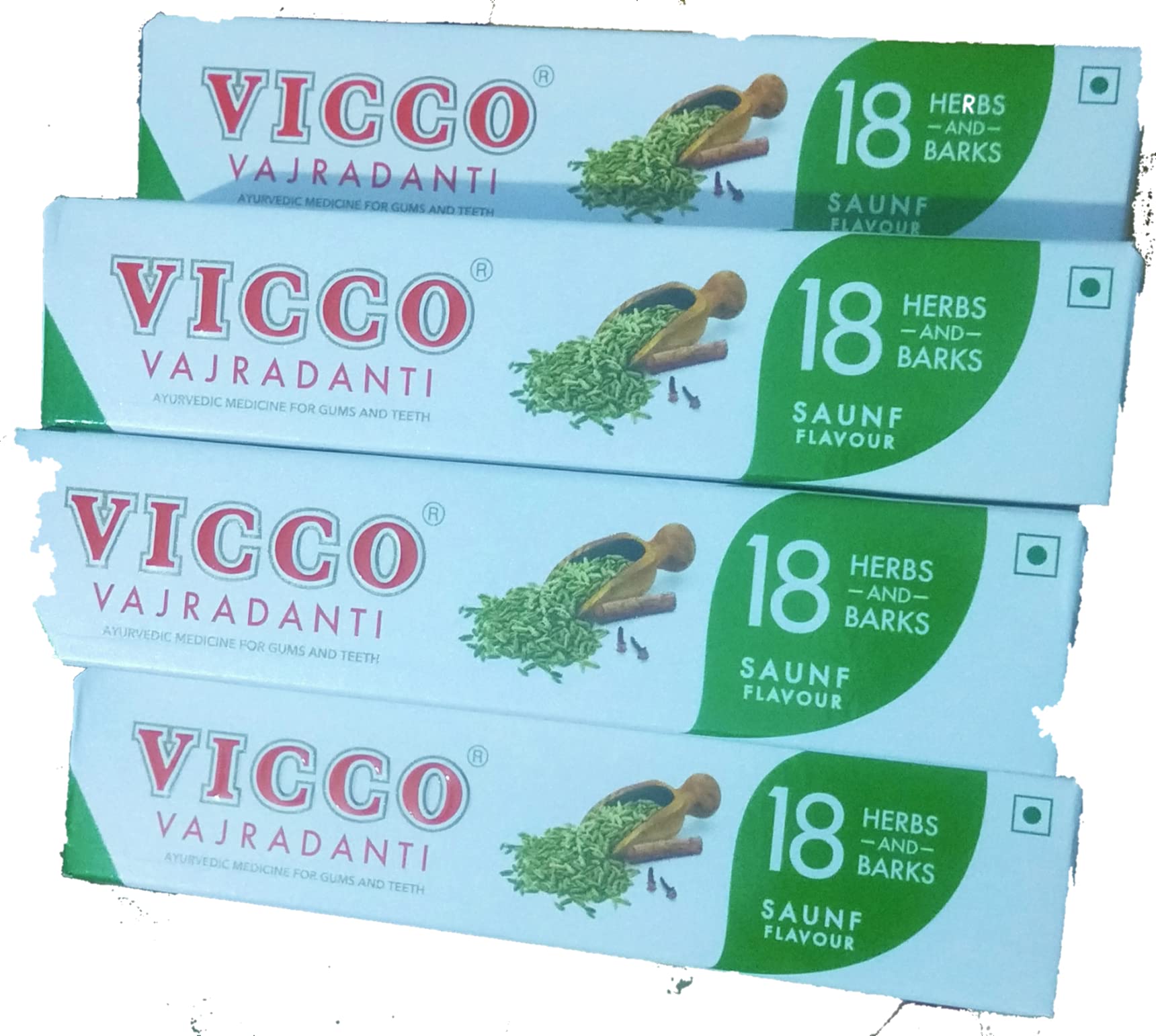VICCO Saunf Paste 40gm – Pack of 10, packaging side view