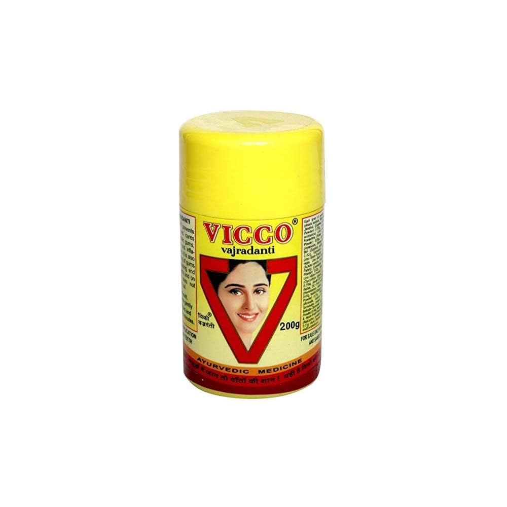 Vicco Vajradanti Tooth Powder 200g front view