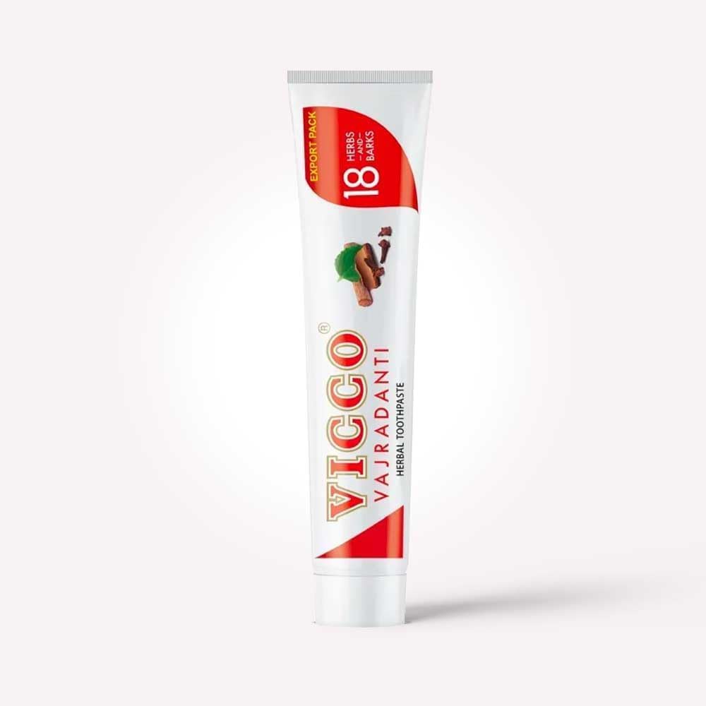 Natural extract imagery for Ayurvedic toothpaste