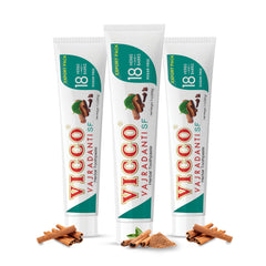 Vicco Vajradanti toothpaste tube and packaging, 7 oz, front view