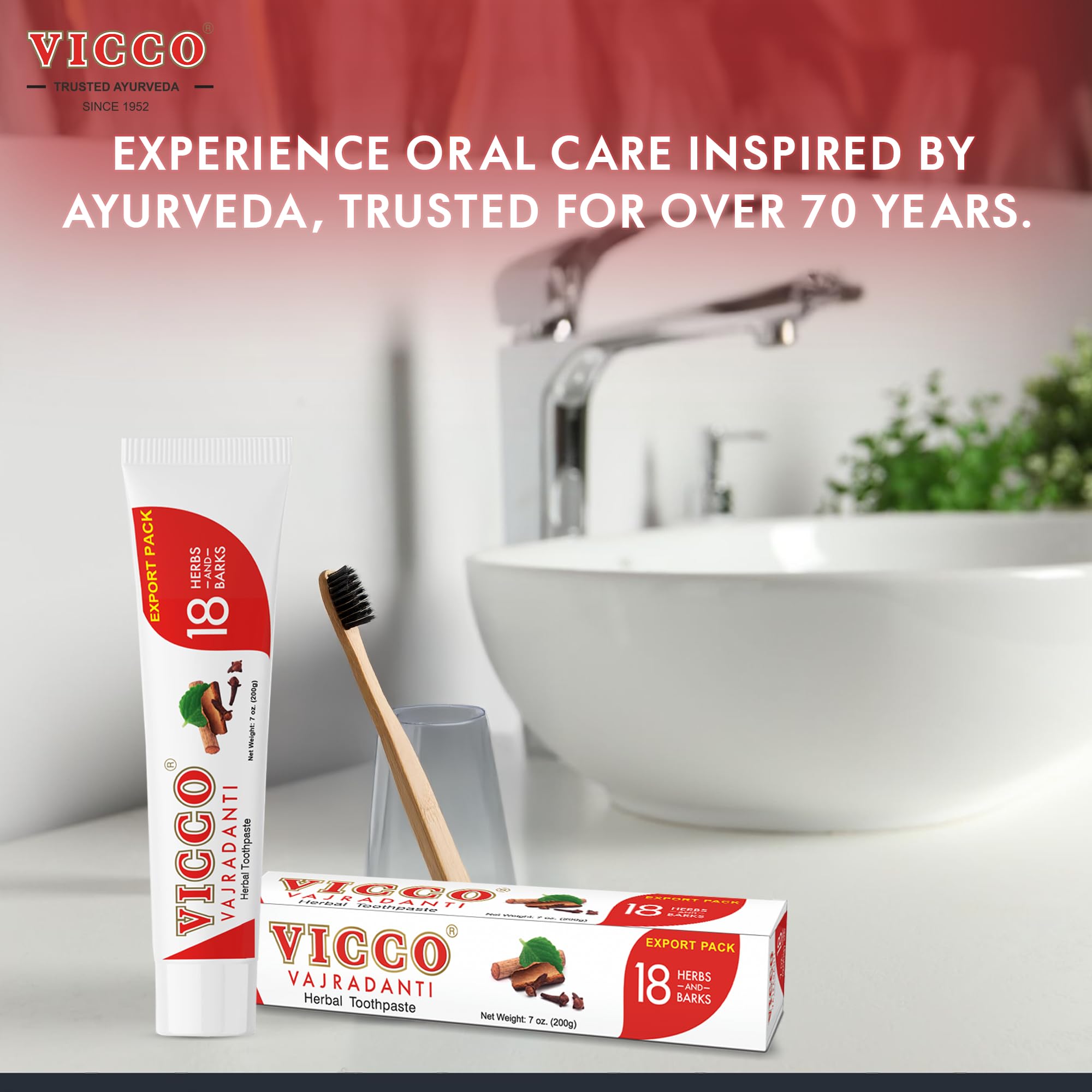 Family pack of Vicco Vajradanti toothpaste – 3 tubes