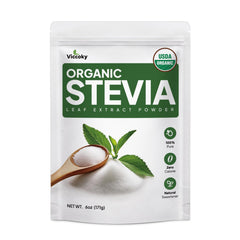 Viccoky Organic Stevia Powder 6oz front view