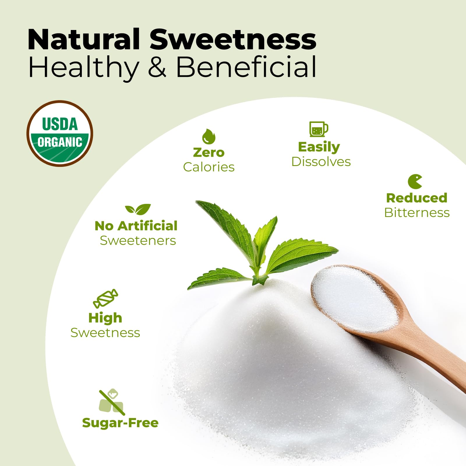 Ingredients: organic stevia powder