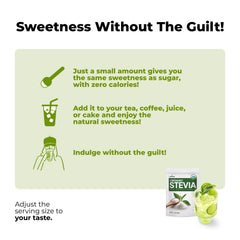 Stevia powder used in beverages and cooking image