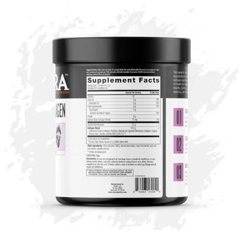 Berry flavor VICERA Creatine + Collagen powder served in water