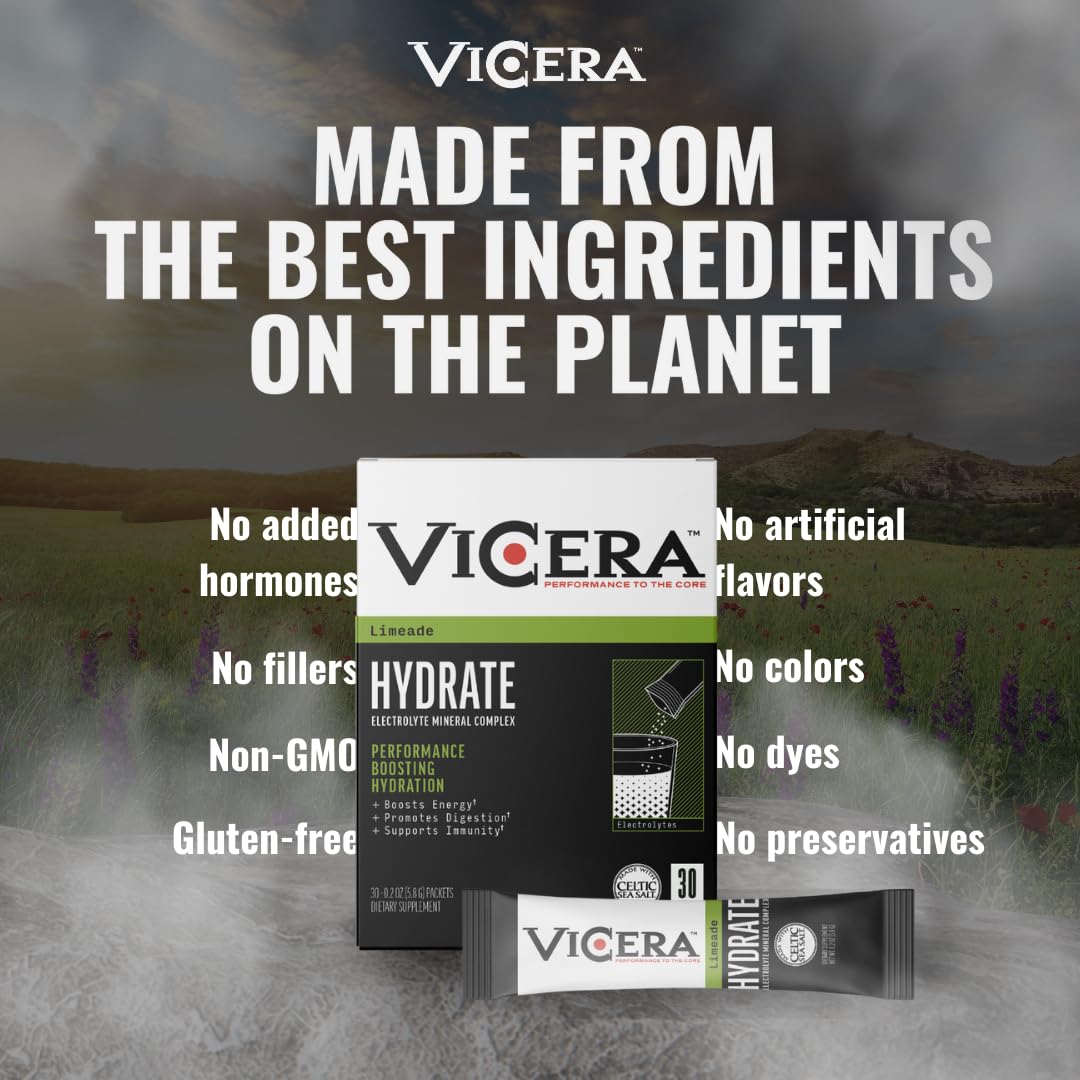 VICERA lime electrolyte powder scoop and packaging