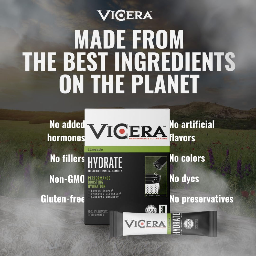 VICERA lime electrolyte powder scoop and packaging