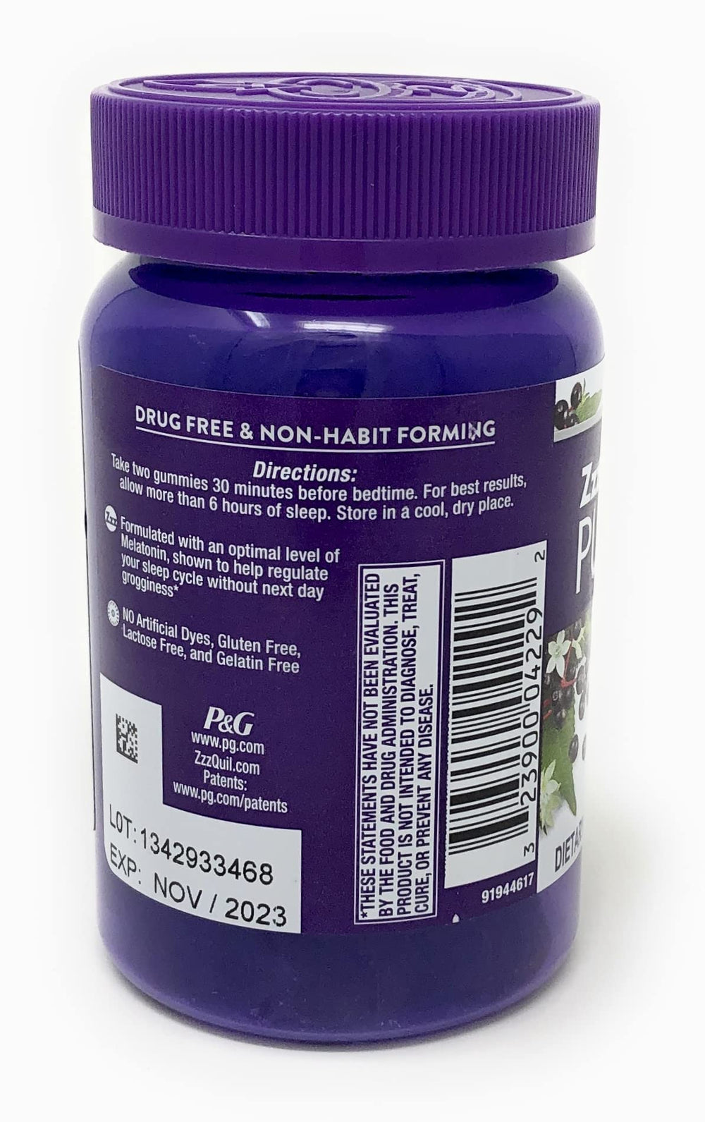 Vicks ZzzQuil Pure Zzzs gummies with sleep and immune support theme