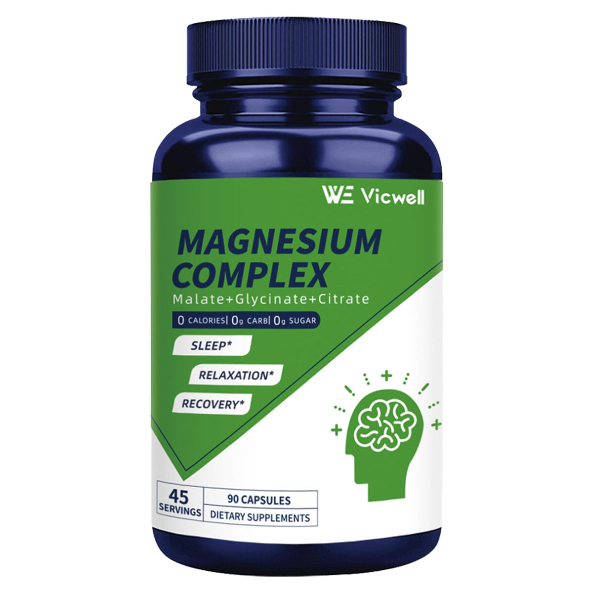Vicwell Triple Magnesium Complex bottle with 90 capsules