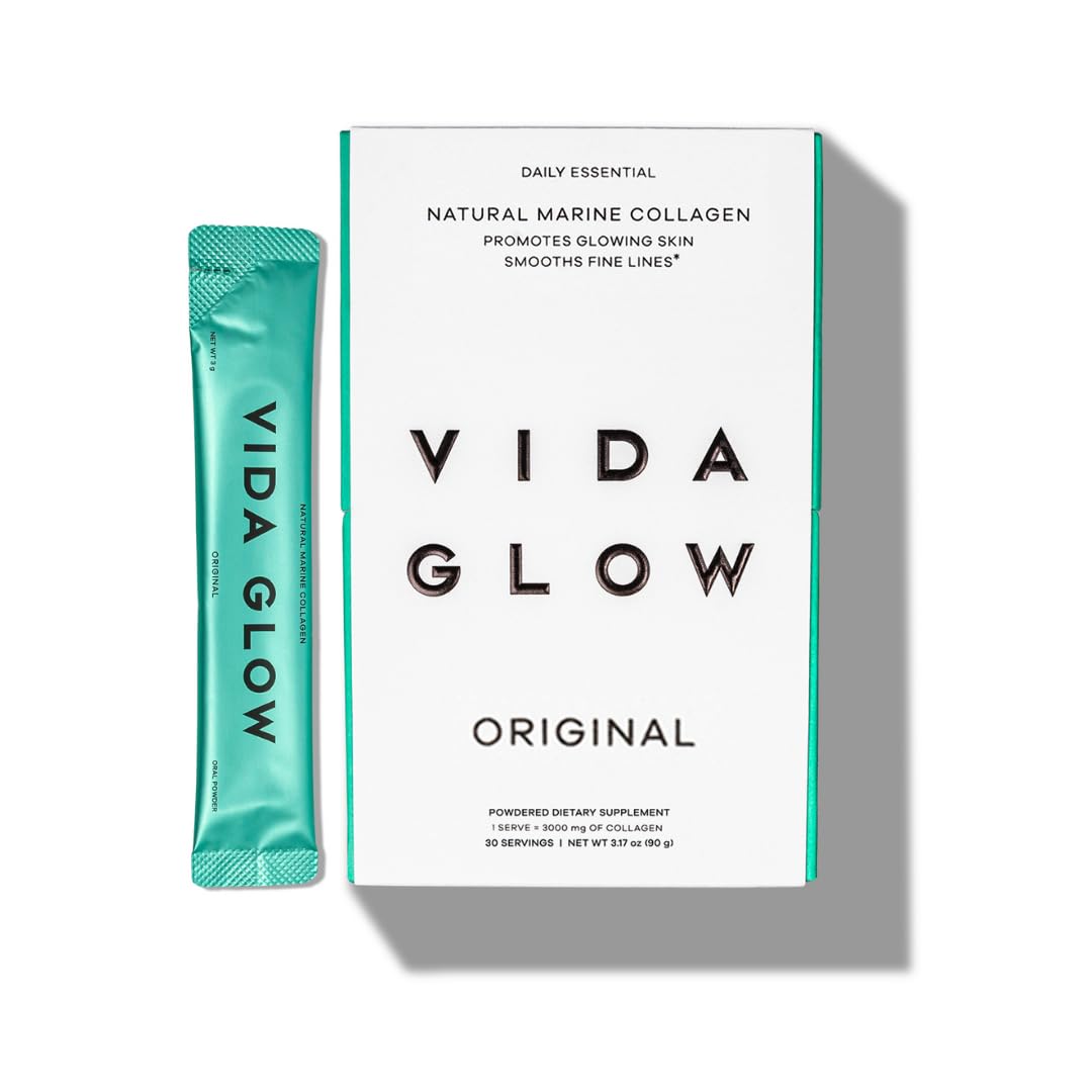 Vida Glow Marine Collagen Powder Original Flavor 30 Servings box