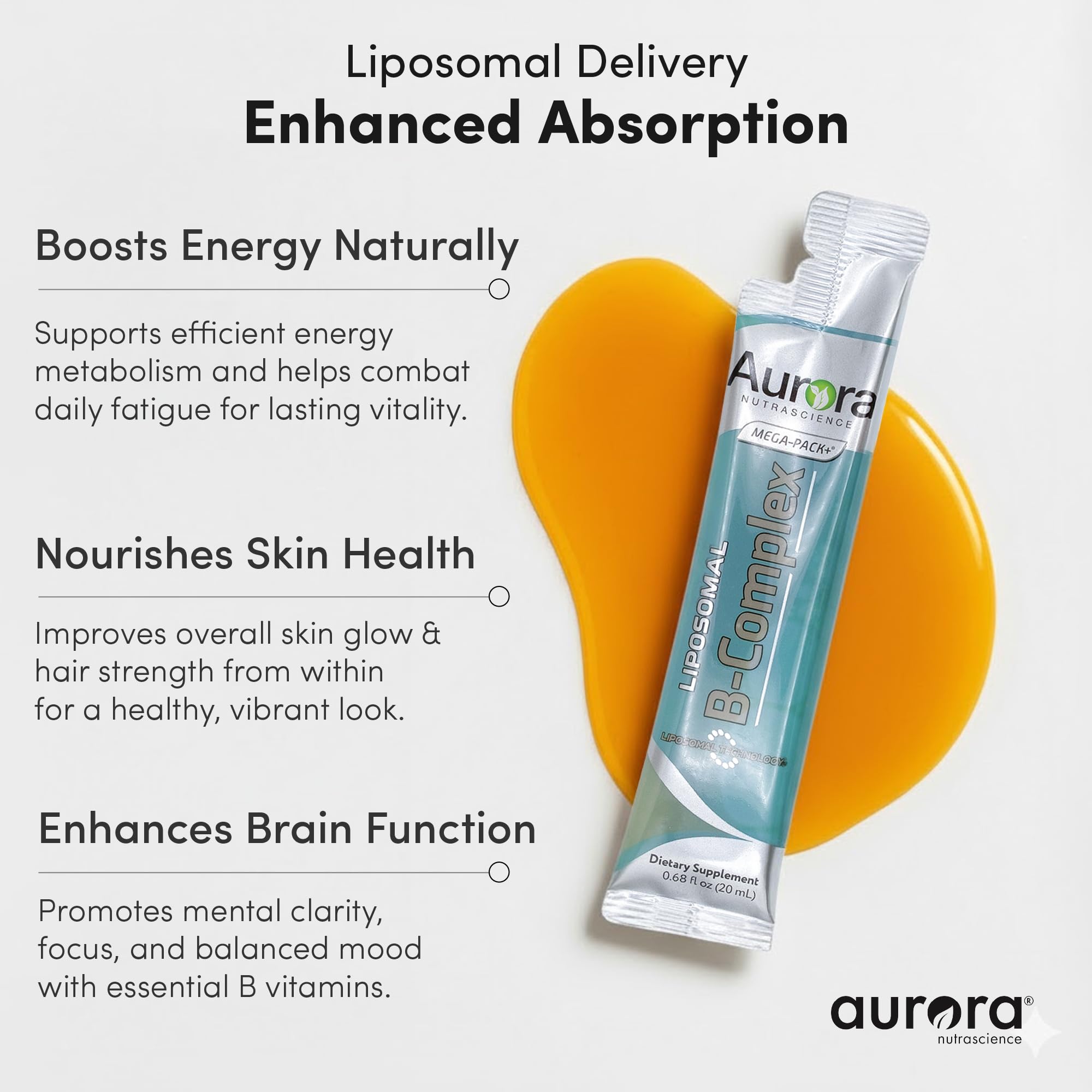 Ingredient panel illustrating B1 through Vitamin C and folate