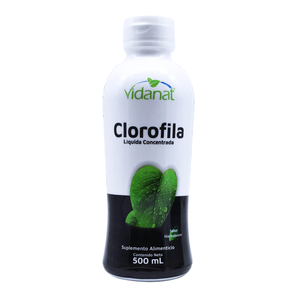 Front view of Vidanat Liquid Chlorophyll 500ml bottle