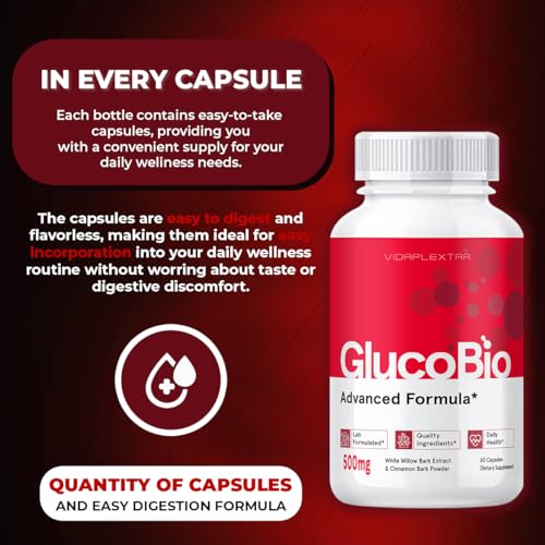 GlucoBio Dietary Supplement packaging