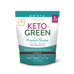 VIDAPURA Keto-Green Protein Shake chocolate bag—quick energy lift.