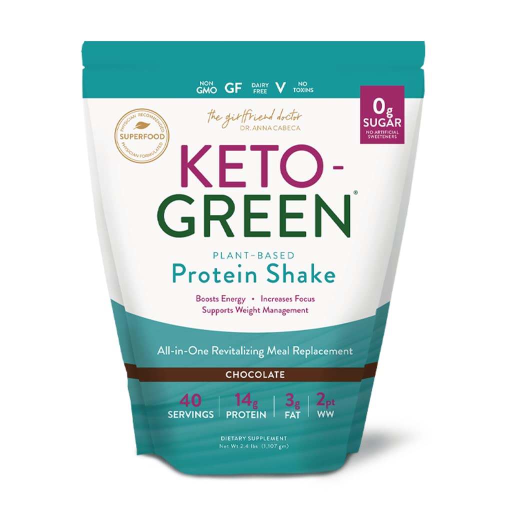 VIDAPURA Keto-Green chocolate shake bottle front for daily energy