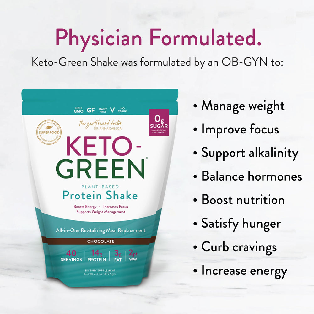 VIDAPURA Keto-Green shake panel on digestive enzymes close-up
