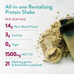 VIDAPURA Keto-Green shake ingredients label close-up with vegan protein