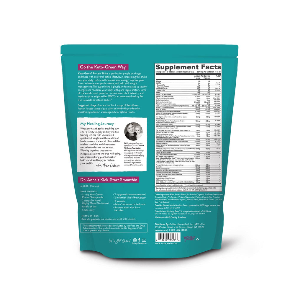 VIDAPURA Keto-Green vegan pea protein in bowl