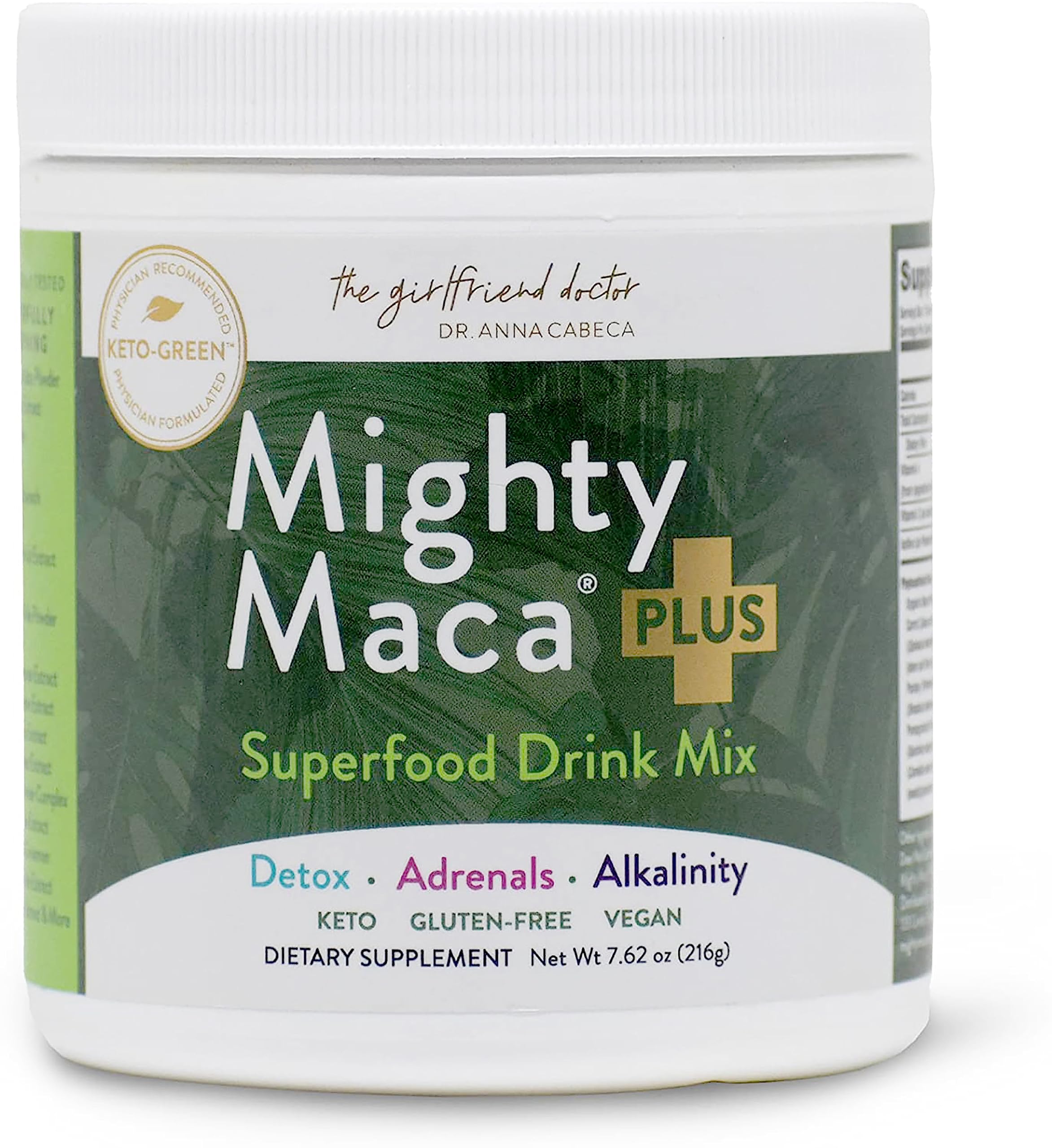 Front view of VIDAPURA Mighty Maca Plus bottle with label