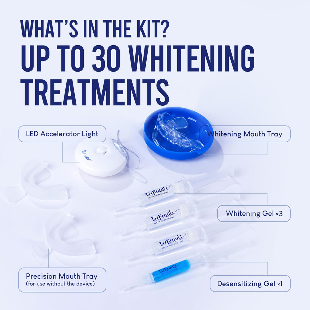 Travel-friendly VieBeauti whitening kit with case
