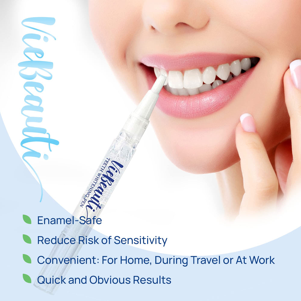 Gel being applied to tooth with VieBeauti pen