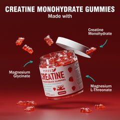 Nutrition facts label for VIFSSG Creatine Monohydrate Gummies