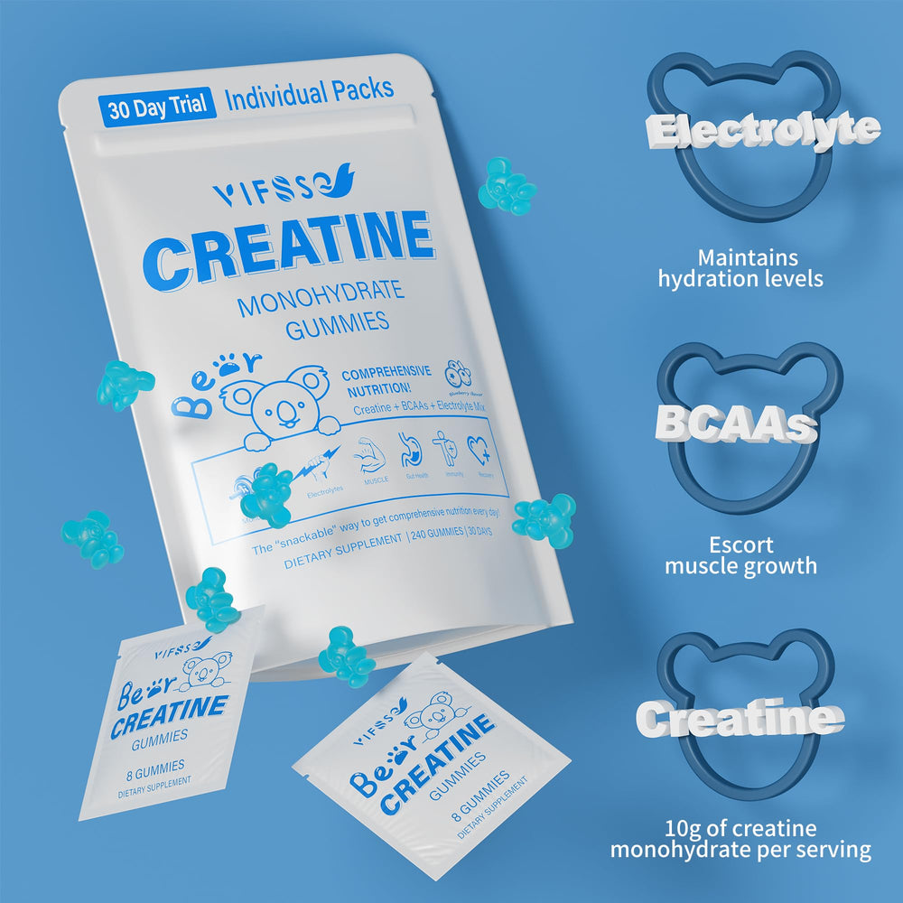 Blueberry flavor chewable gummies