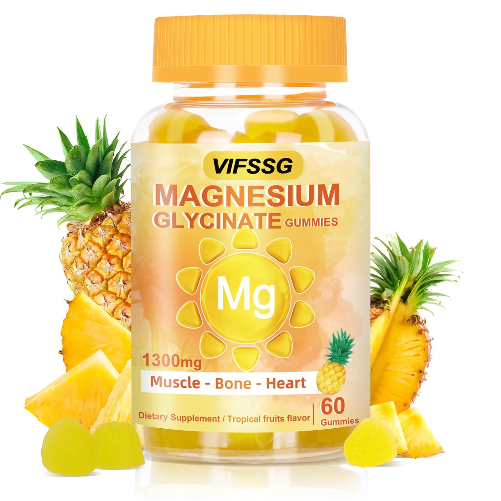 VIFSSG Magnesium Glycinate Gummies bottle with label