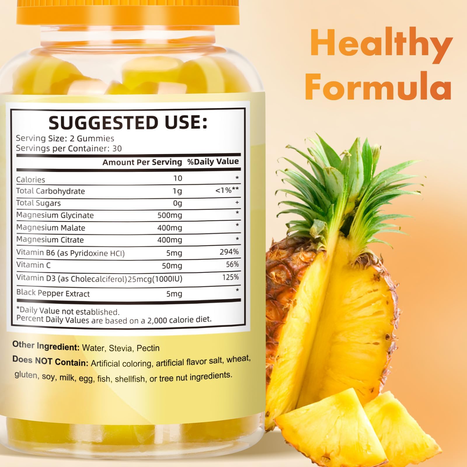 Pectin-based gummies indicating gelatin-free formula