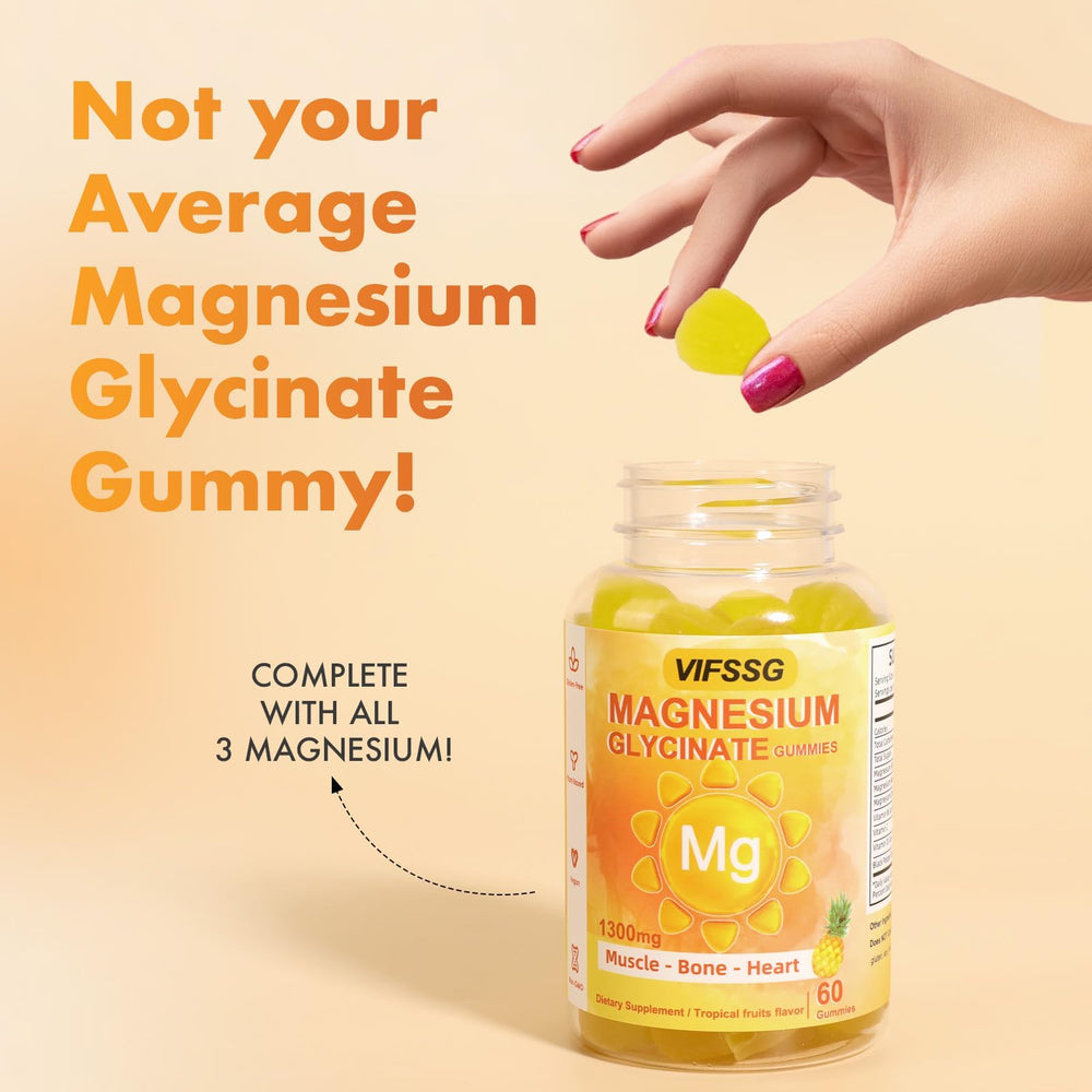60-count bottle of VIFSSG Magnesium Glycinate Gummies