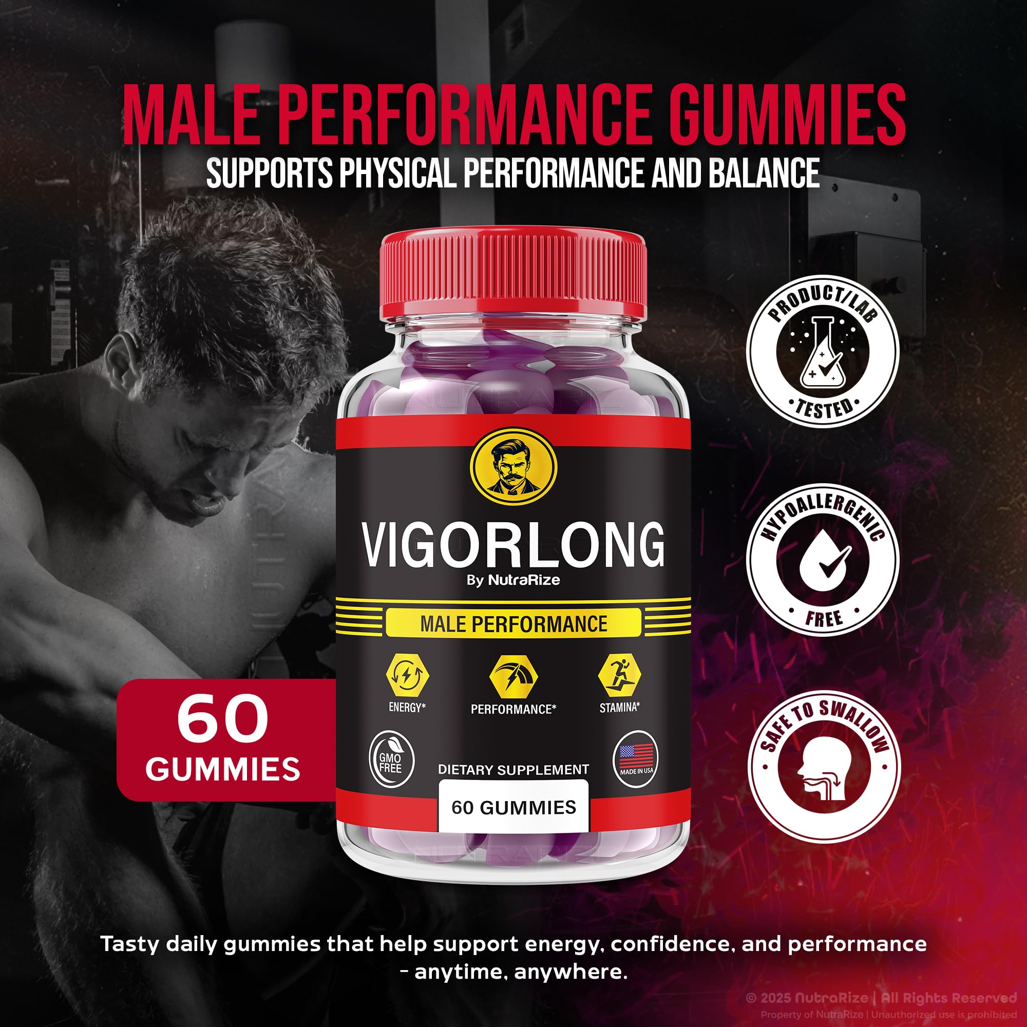 2-pack packaging shot of VigorLong Gummies for Men