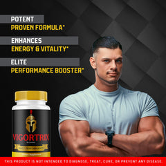 Close-up of Vigortrix Advanced Formula label