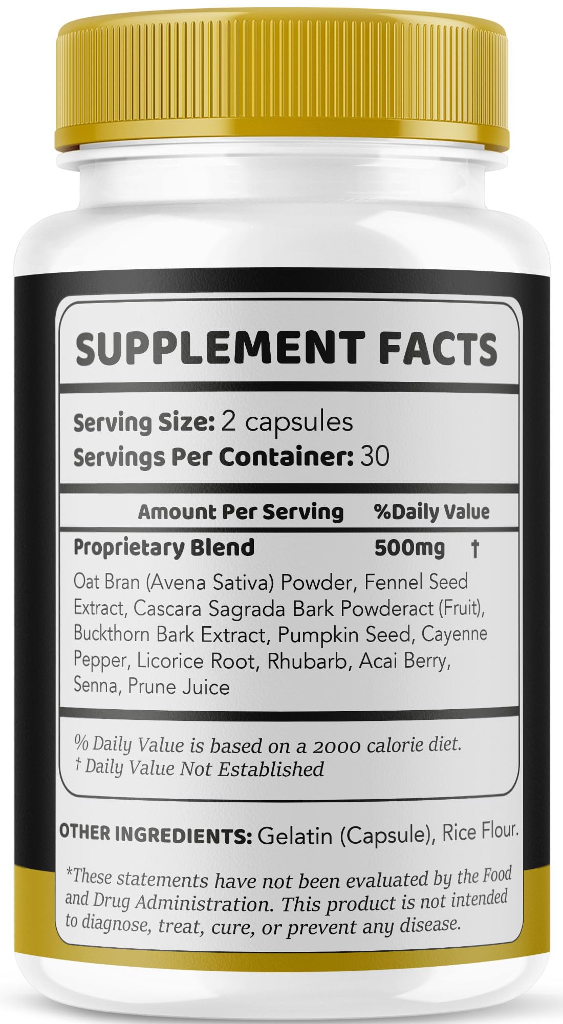 Close-up of Vigortrix label with product details