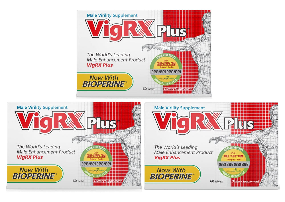 VigRX Plus daily supplement 3-pack – bottle set