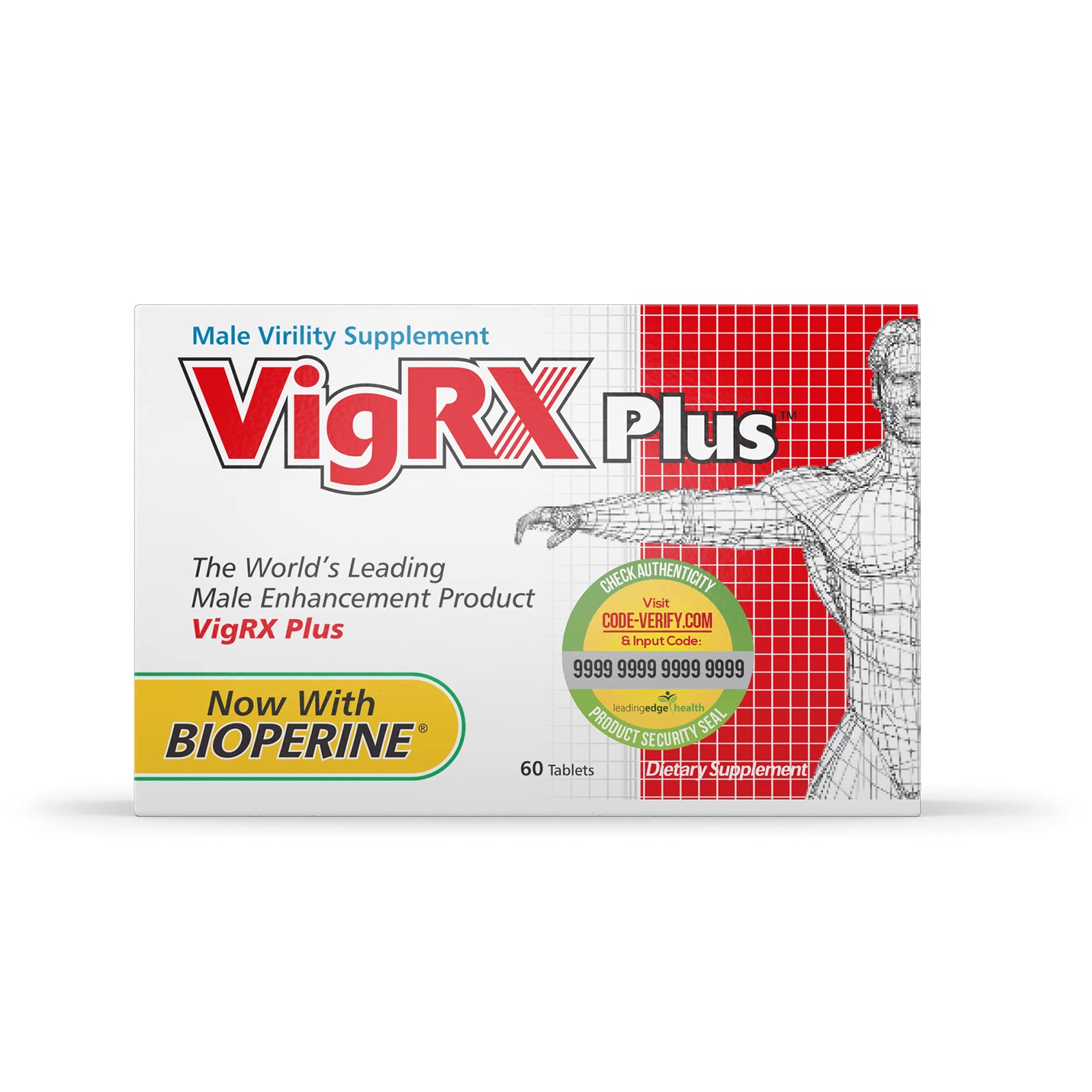 VigRX Plus Daily Supplement Tablets bottle front view