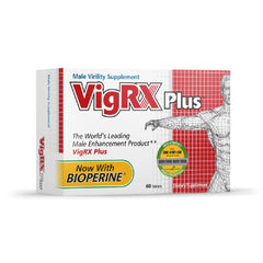 VigRX Plus Daily Supplement Tablets bottle label close-up