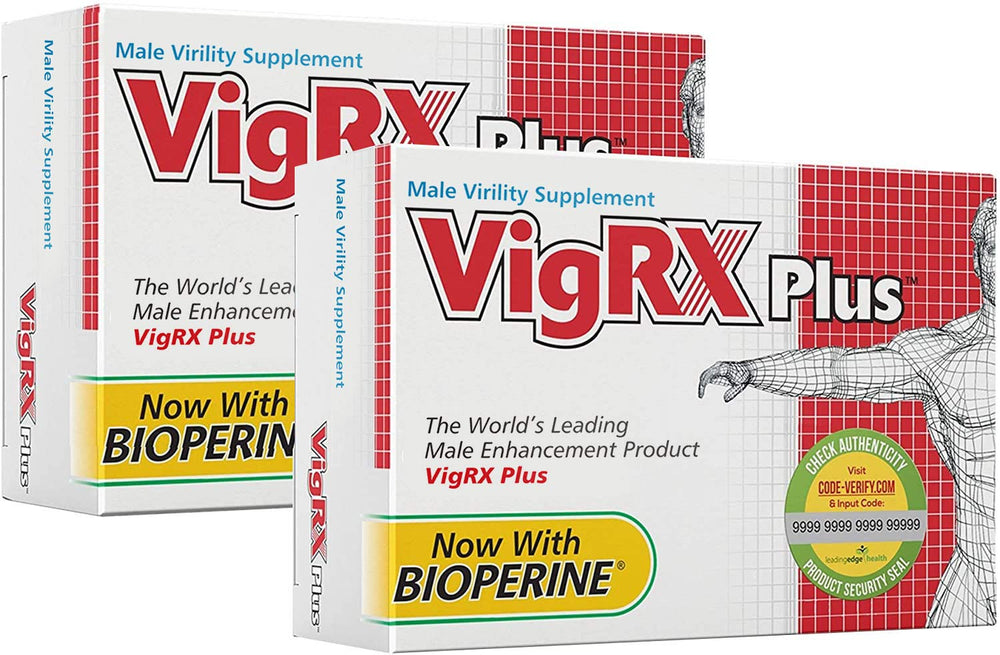 VigRX Plus Male Virility Herbal Dietary Supplement Pill – 60 Tablets (2 Box)