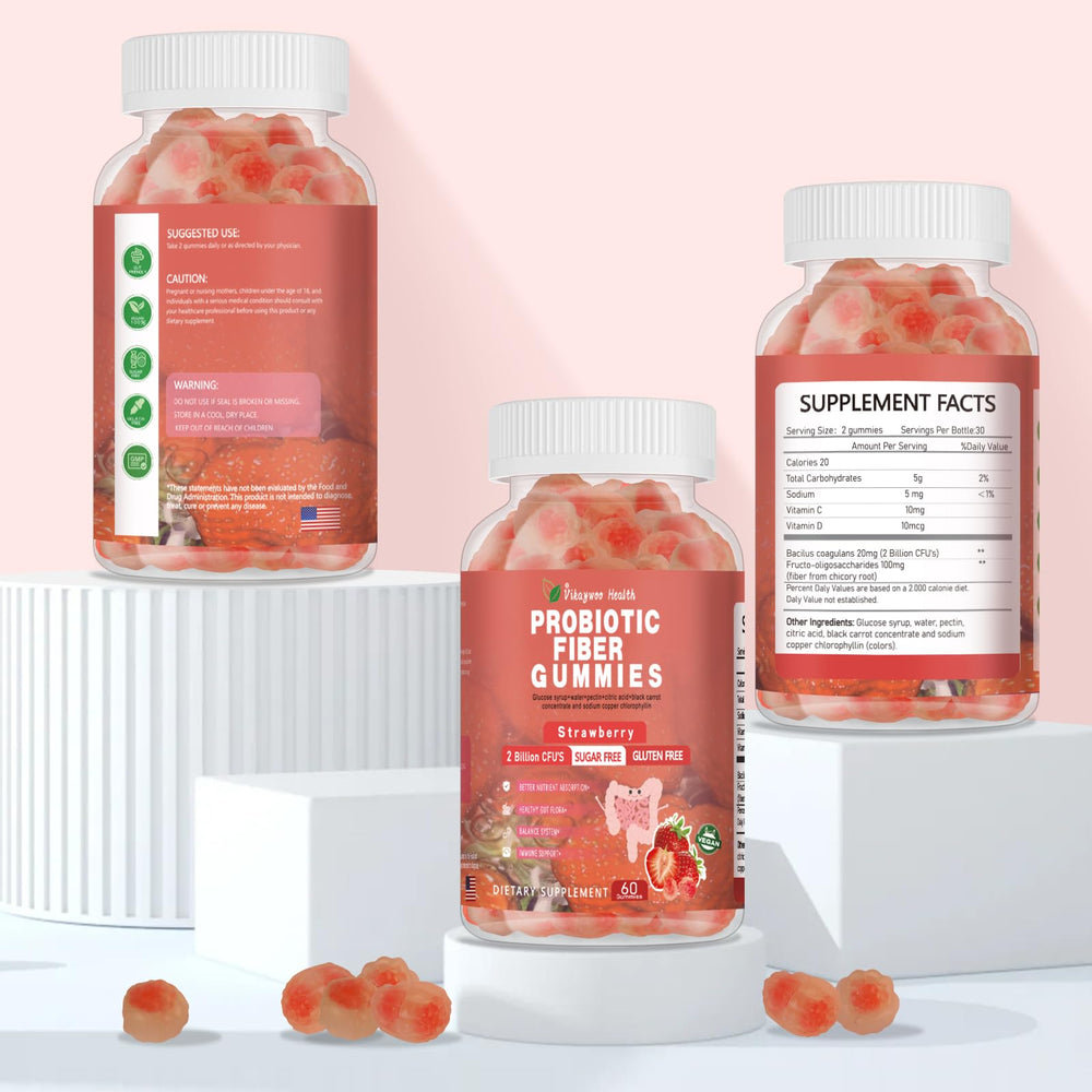 Adults taking Vikaywoo Probiotic Fiber Gummies for digestive health