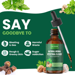 Herbal ingredients: black walnut, wormwood, oregano oil, garlic