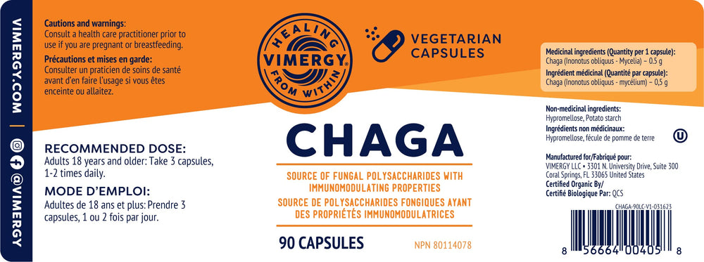 Antioxidant support and cardiovascular health imagery with Chaga capsules