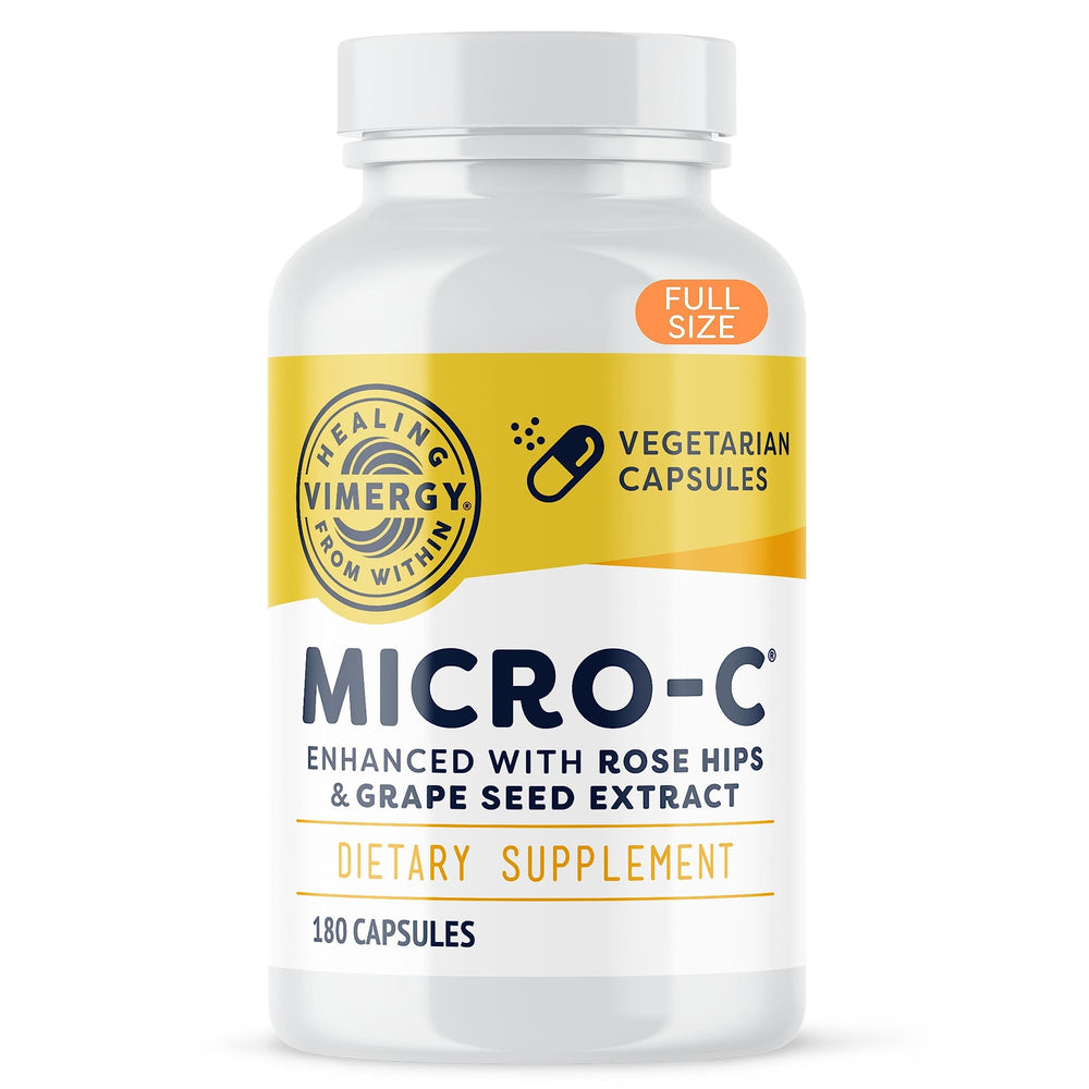 Vimergy Micro-C Vitamin C Capsules bottle - 180 capsules