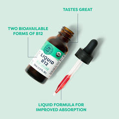 USDA Organic and Vegan certifications on Vimergy B12 label