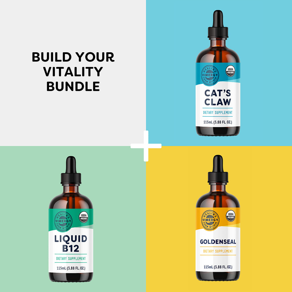 USDA Organic vegan Vimergy Zinc Drops packaging