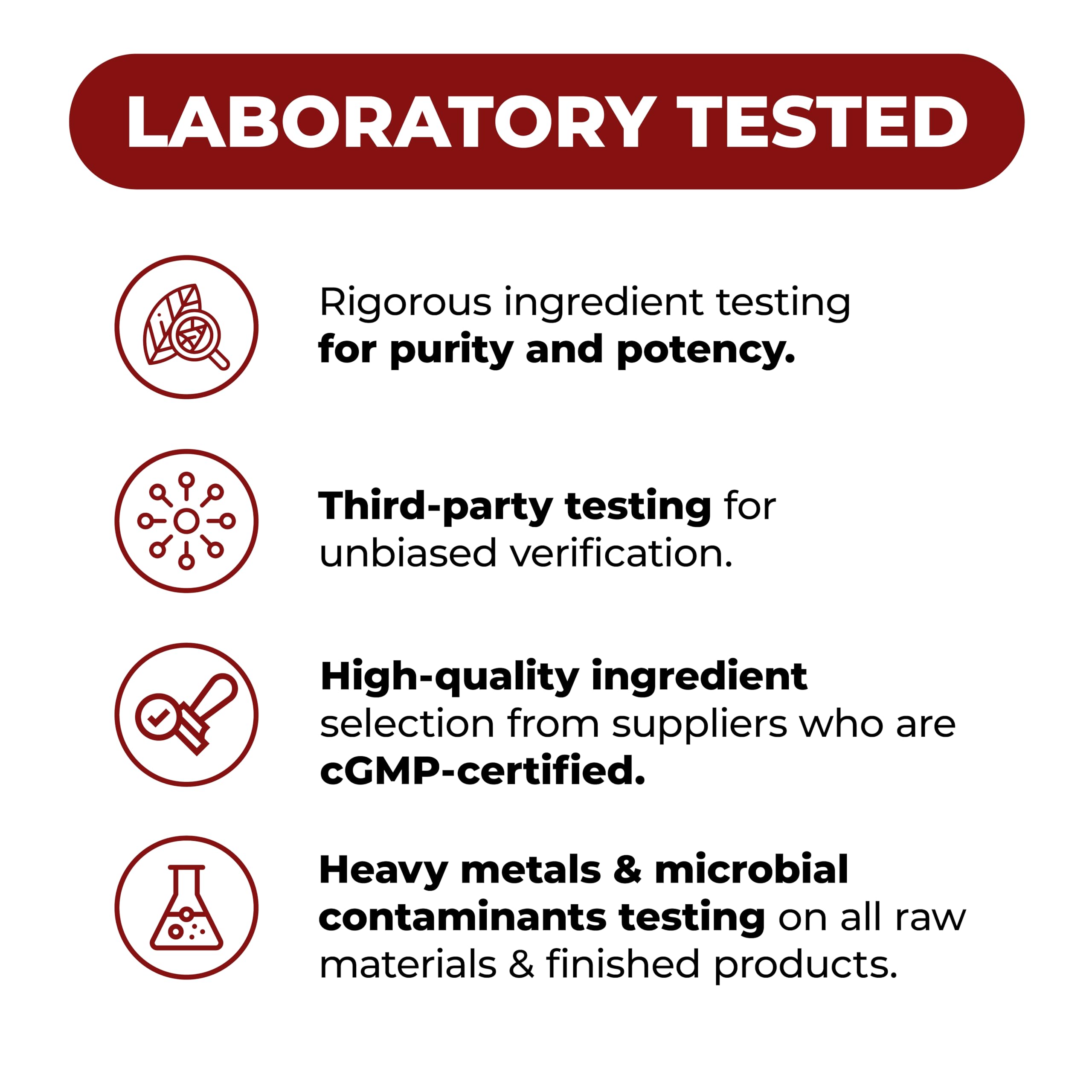 Vimerson Health Tongkat Ali third-party tested for safety and purity.