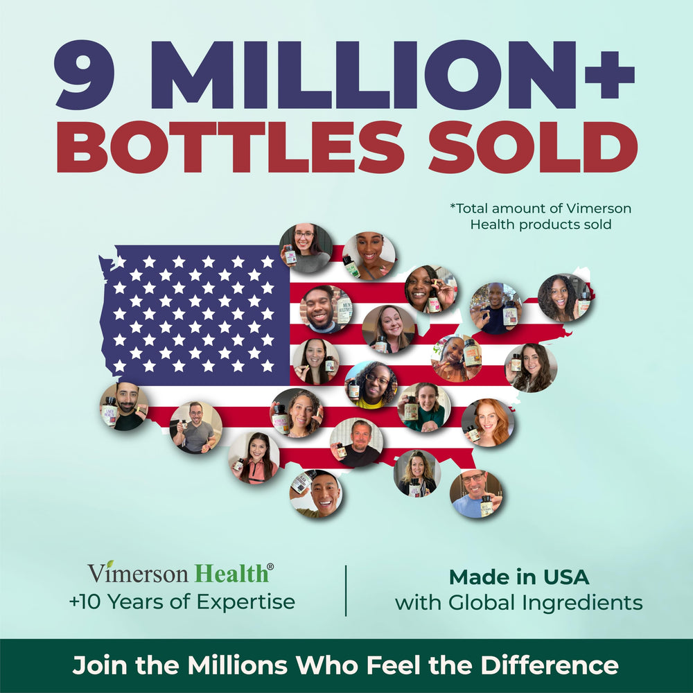 Vimerson Health Men Multivitamin daily-use scene with glass of water