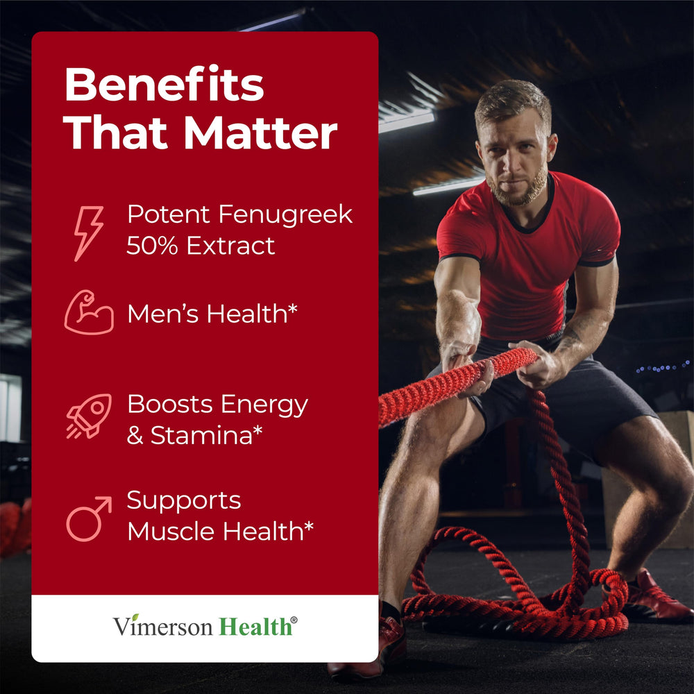 Vimerson Health Tongkat Ali and horny goat weed capsules enhance male drive and stamina.