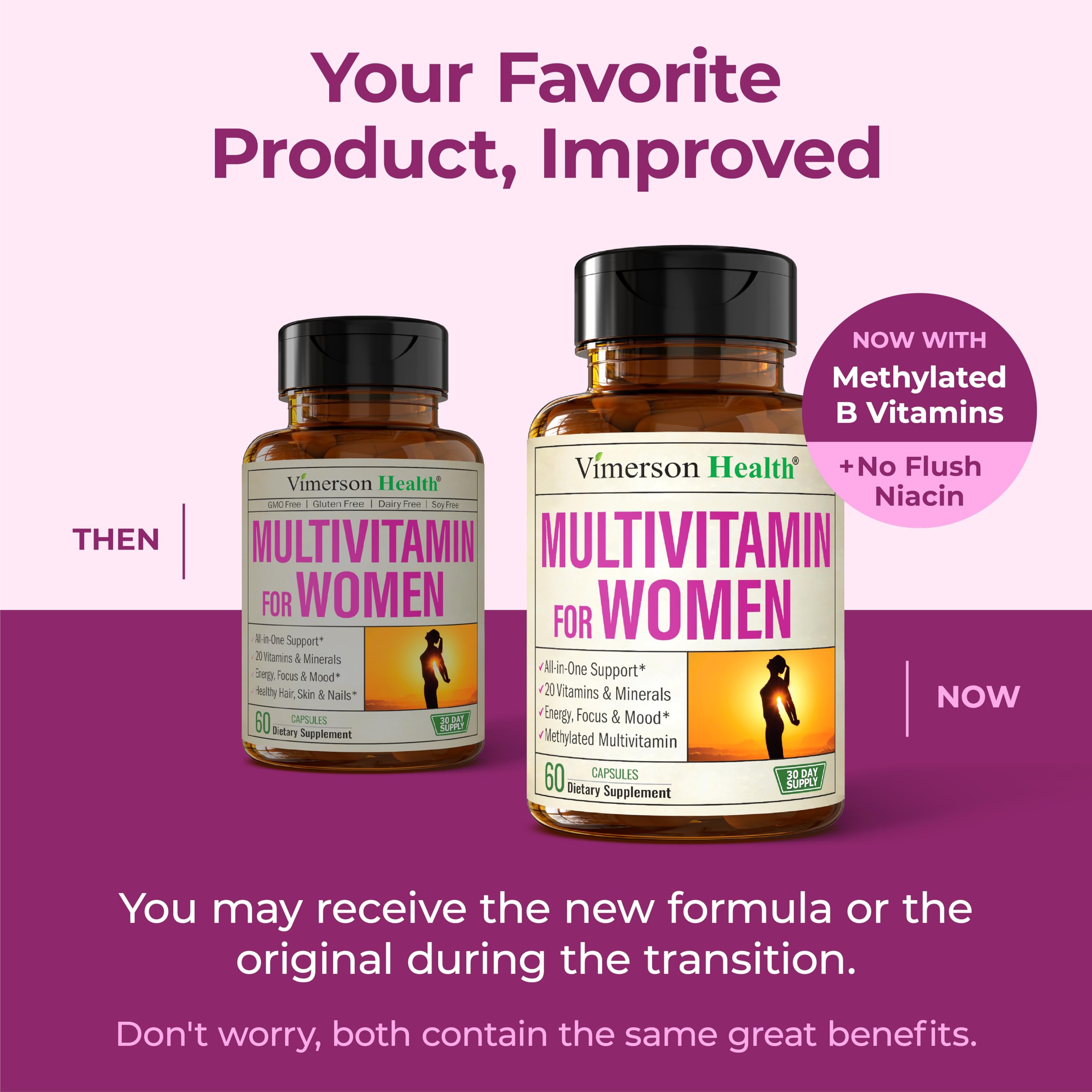 Label highlights Vitamin D3 and folate content.