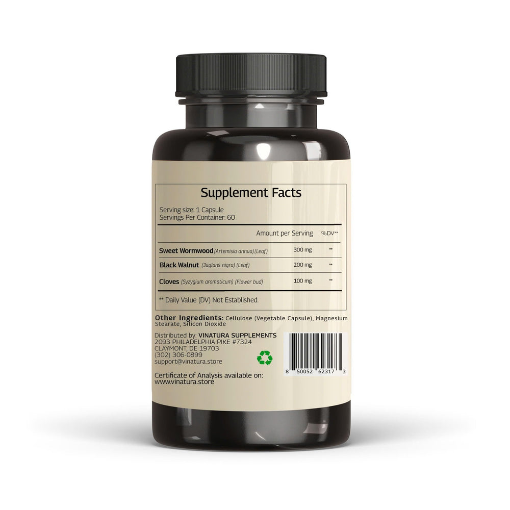 Third-party tested VINATURA supplement label