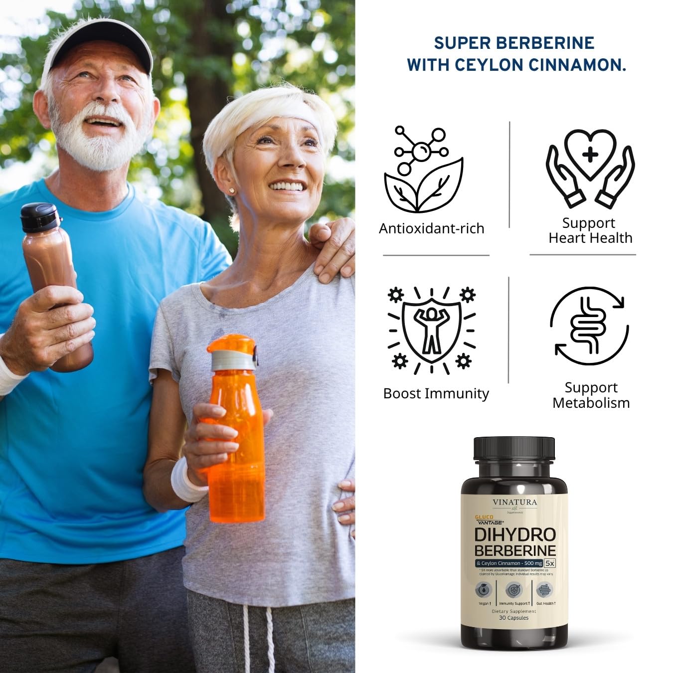 VINATURA Dihydroberberine Cinnamon label