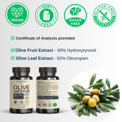 VINATURA Olive Leaf Extract capsules with 50% Oleuropein